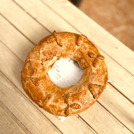 Turkey, Cranberry & Sage Sausage Roll Wreath