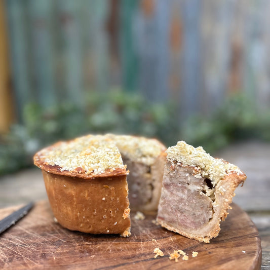 Stilton Crumb Pork Pie
